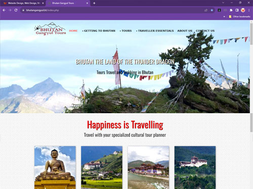 bhutan website web designer service