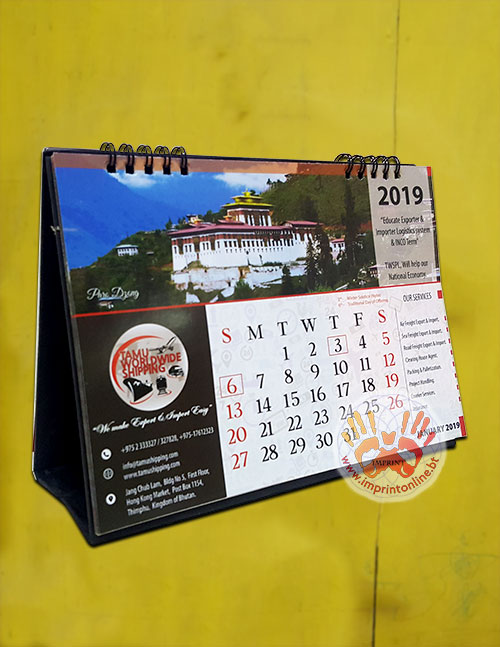 Calendars Design Printing Souvenir Gift Shop Imprint Thimphu Bhutan