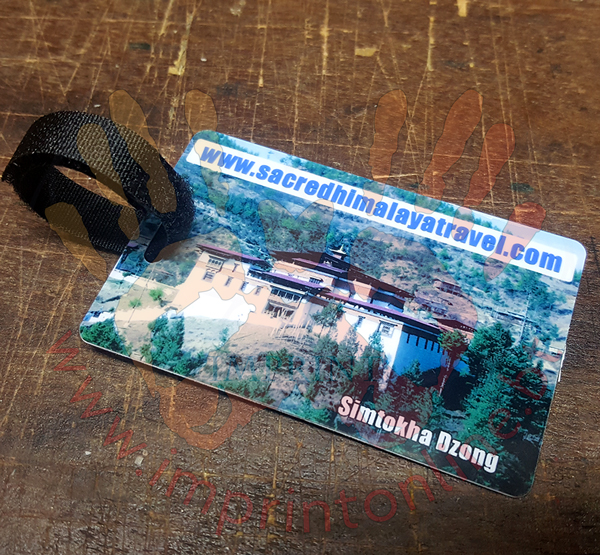 bhutan custom luggage tags