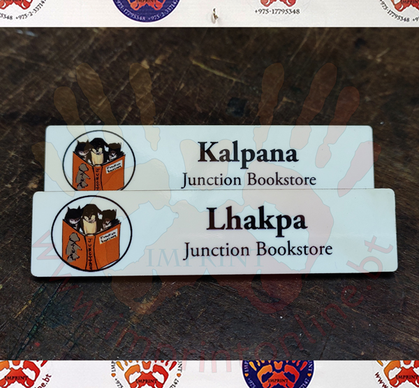 Bhutan custom pin name badge
