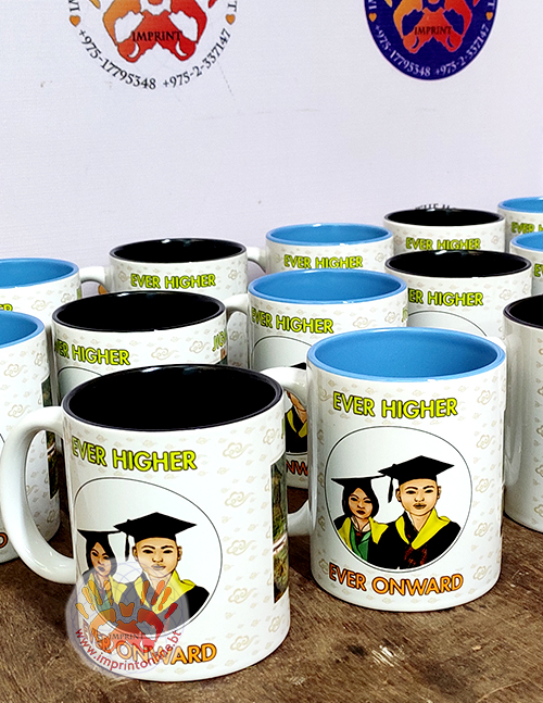 imprint thimphu custom color mugs