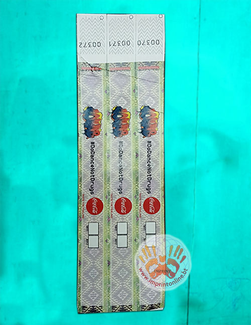 imprint thimphu custom tyvek wrist band